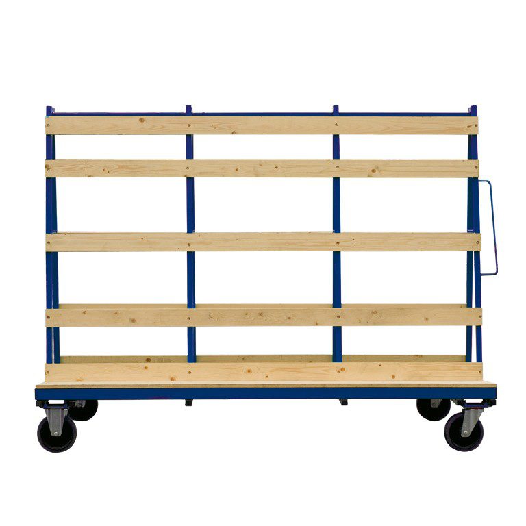 large-a-frame glass trolley