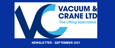 September Newsletter – Vacuum & Crane Ltd